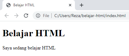 Halaman HTML Sederhana