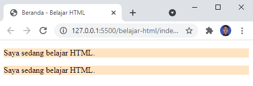 Elemen Blok HTML