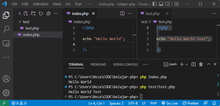 Menjalankan File PHP dengan CLI