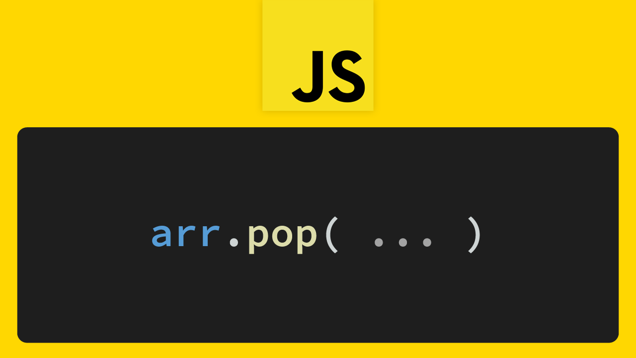 Javascript Pop Array First Element