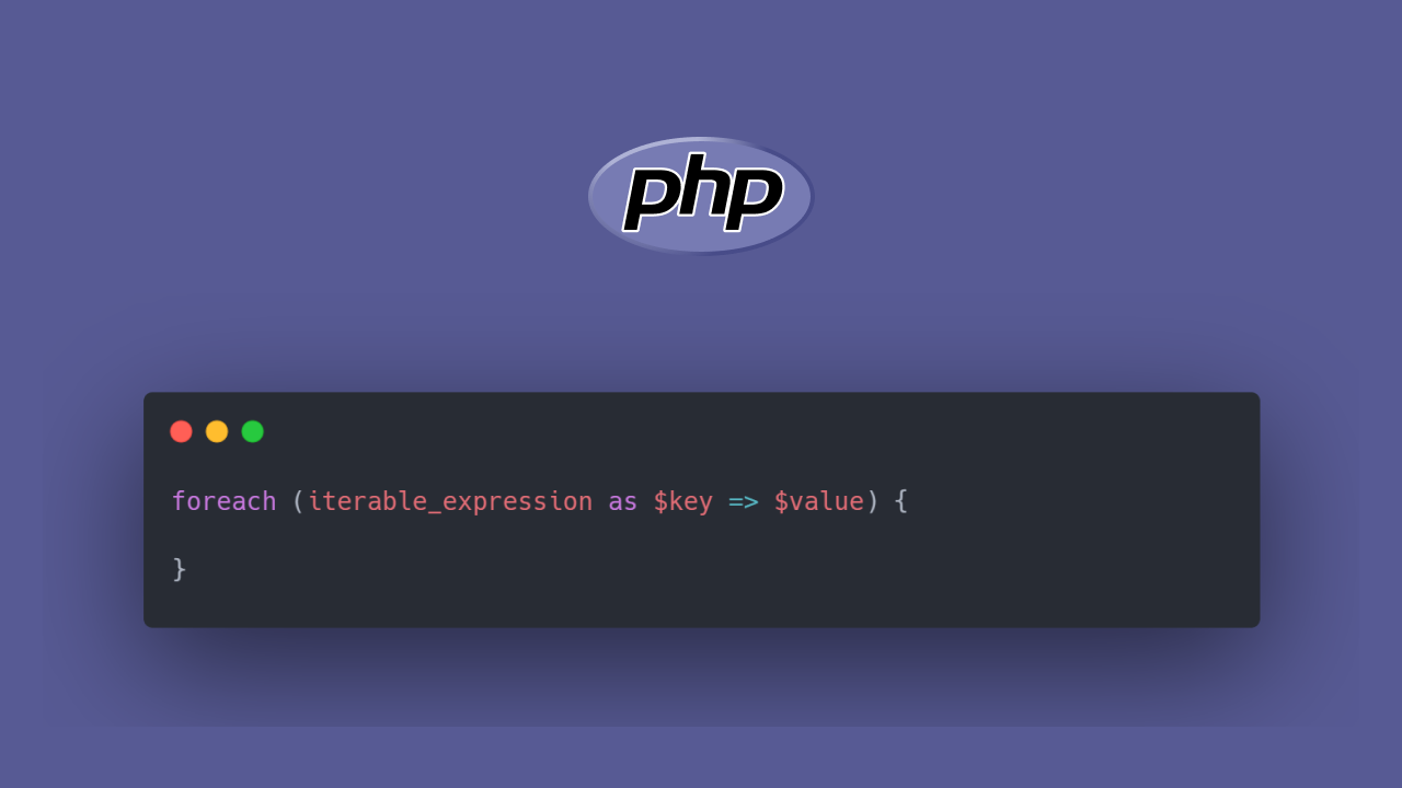 key value foreach php